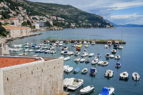 boats on Adriatic Sea (Dubrovnik)