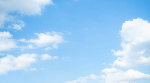 Sky Cloud Blue Background Cloudy summer Winter Season Day, Light Beauty Horizon Spring Brigth Gradient Calm Abstract Backdrop Air Nature View Wallpaper Landscape Cyan color Environment, Fluffy Climate