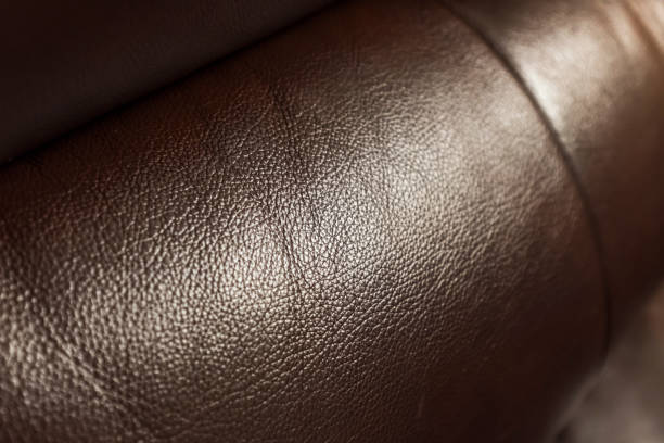 soft leather sofa surface - car leather hide seat - fotografias e filmes do acervo