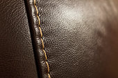Soft leather sofa surface