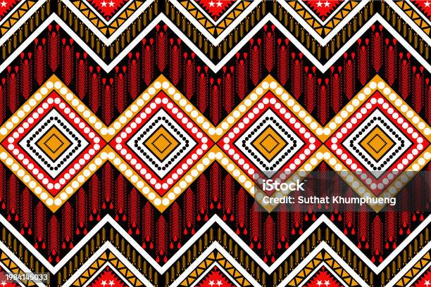 Dark Native Pattern Native Pattern Black Traditional Stock Illustration - Download Image ...
