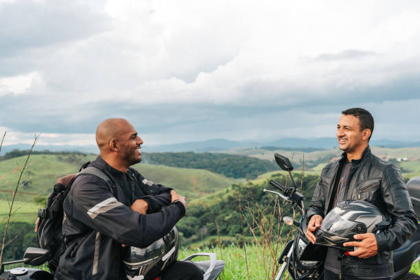 istock Motorcyclists taking a break in the countryside 1984171686