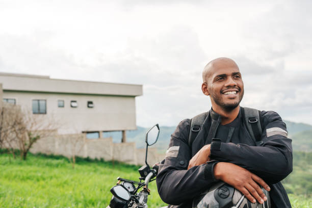 istock Motorcyclist enjoying the countryside view 1984171696