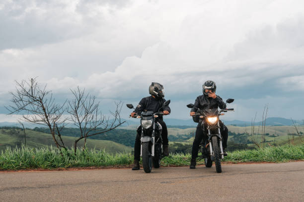 istock Motorcyclists returning to the road 1984171705