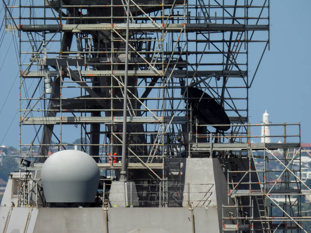 Mobile, USA - May 18th, 2016: The oil tanker USS Lawrence H Gianella in dry dock in Mobile, Alabama.