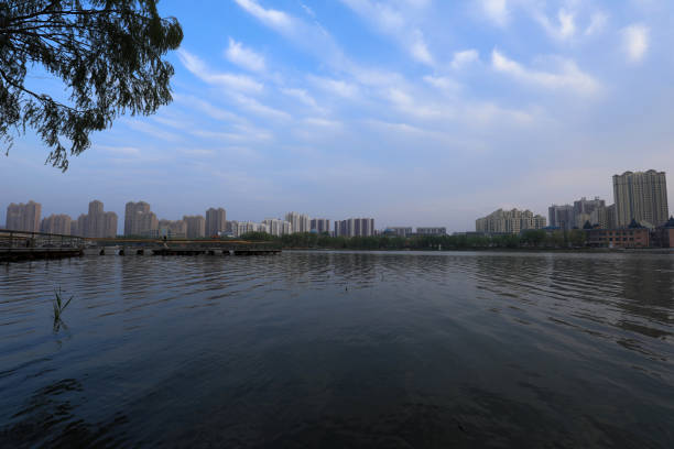 istock Waterfront City architectural scenery, North China 1984250427
