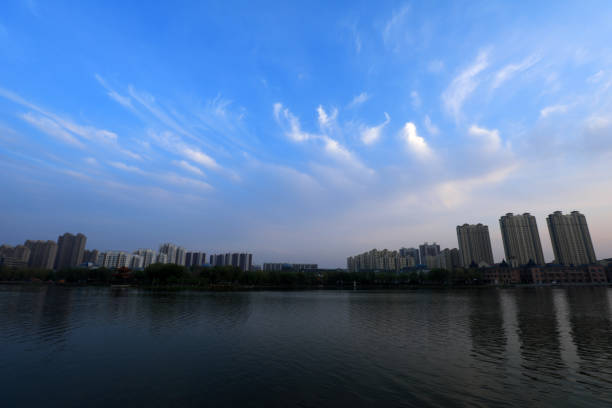 Waterfront City architectural scenery, North China