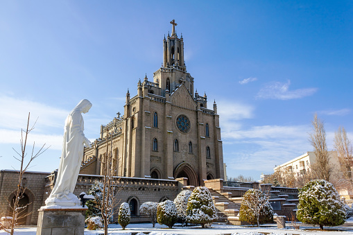 The Sacred Heart of Jesus Cathedral in Tashkent, Uzbekistan.