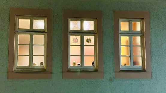 Tübingen illuminated windows