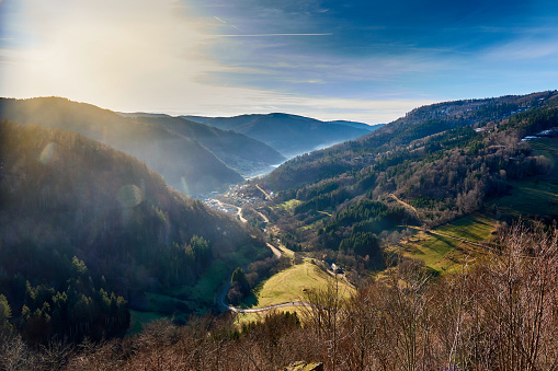 Black Forest valley in December