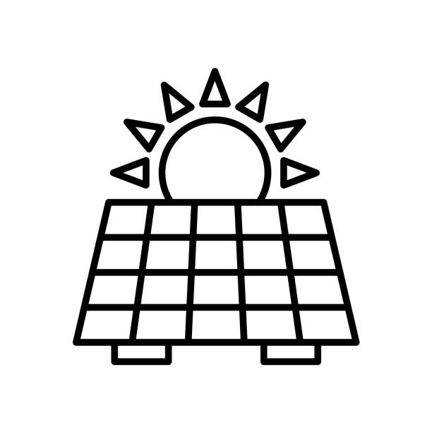 solar panel icon - solarpanel点のイラスト素材／クリップアート素材／マンガ素材／アイコン素材