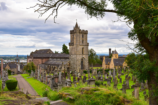 Parish Church of the Holy Rude (scottish gaelic: Eaglais na Crois Naoimh) and graveyard cemetery, Stirling, Scotland, United Kingdom, Europe