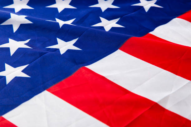 istock Close up of American flag. 1984568859
