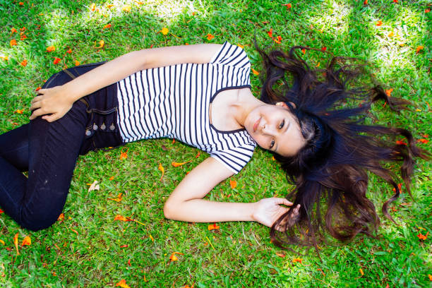 cute thai woman in the park