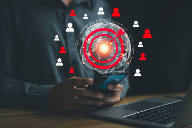 istock Population sampling for business research, concept. marketing goals, customer care services, customer relationship management (CRM), market segmentation, big data discovery, access personal data 1984593169