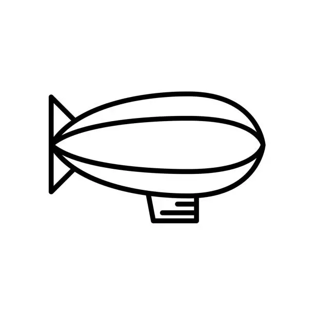 Vector illustration of Zeppelin Icon