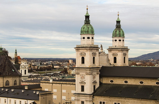 Panoramic view of Salzburg, Austria