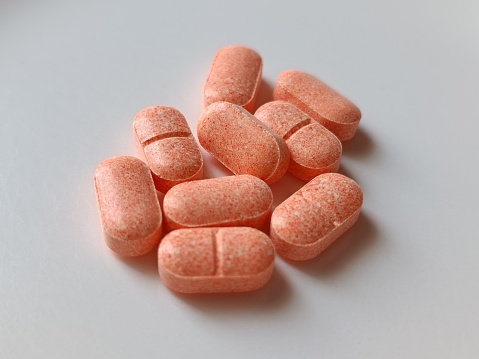 Photo of multiple vitamin C tablets