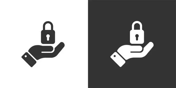 Vector illustration of Security icon. Solid icon that can be applied anywhere, simple, pixel perfect and modern style.