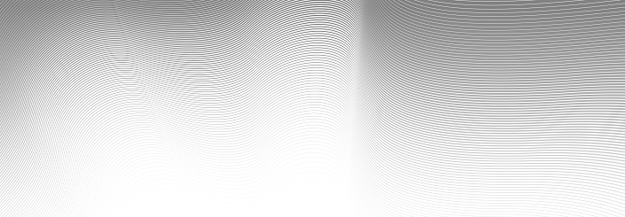 Light grey lines in 3D perspective vector abstract background, dynamic linear minimal design, wave lied pattern in dimensional and movement.