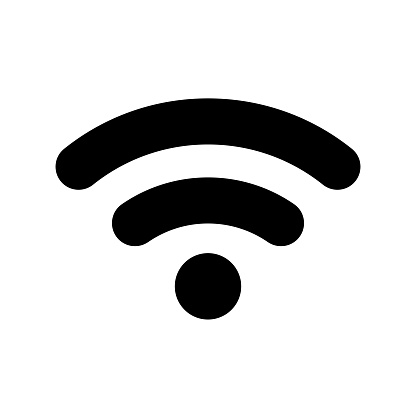 Vector black wifi icon