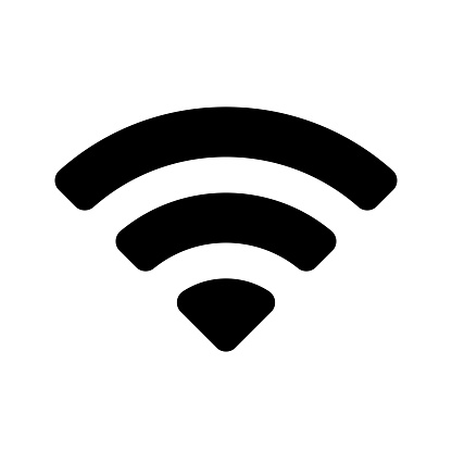 Vector black wifi icon