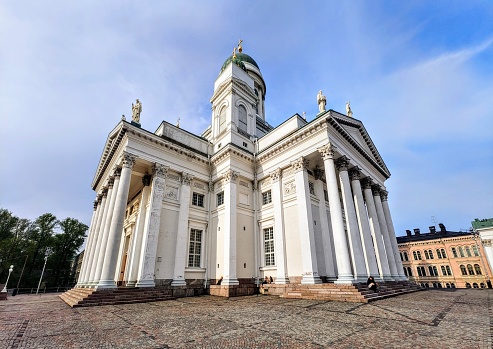 Helsinki Cathedral is the Finnish Evangelical Lutheran cathedral of the Diocese of Helsinki,