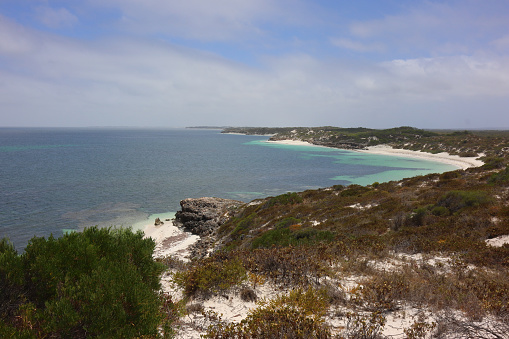 Beautiful and isolated seascapes of Sandy Cape Recreation Park, Western Australia.  This is part of the  Jurien Bay Marine Park, which is a protected marine park.