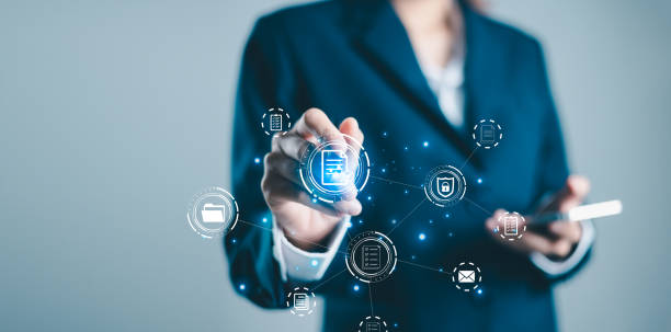 istock Business checking quality assurance QA or QC management. Service guarantee, validation certificate concept for business process automation, quality assurance management, approved, digital evaluation. 1984905241