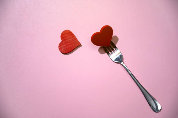 istock Silverware of fork with a red heart 1984913705