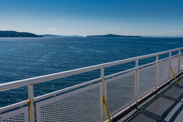 Ferry Arrival to Victoria Island, British Columbia, Canada