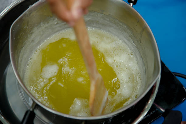 istock Make dessert. Pour dessert into template. Dessert jelly. Cook dessert. 1985029288