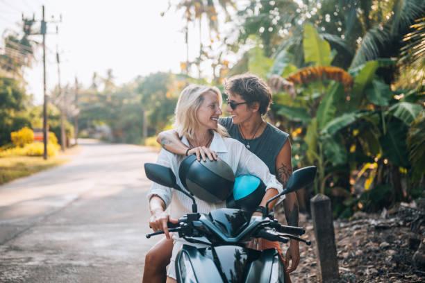 istock Tropical sightseeing by motorbike 1985047827