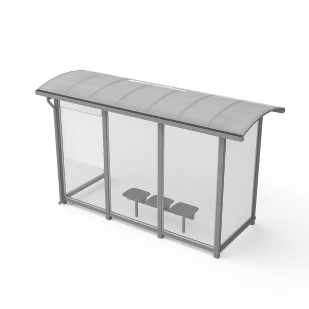 istock 3D rendering of a bus stop shelter on a white background 1985048908