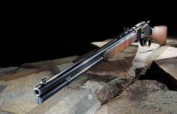 Wild west style lever action rifle