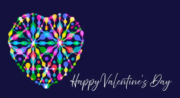 Vector illustration of Valentines Day Greeting