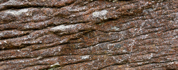 Background of the stone surface from a prehistoric fortress wall. stock photo