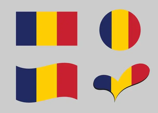 Vector illustration of Chad Flag