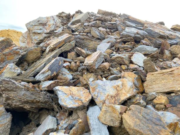 istock fragments of mountain rock from excavations 1985233189