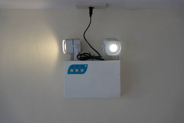 istock Emergency light automatic turn on when electricity system is out of service. 1985250227