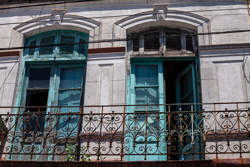 Detail of colorful building at Caminito street in La Boca, Buenos Aires, Argentina. Caminito was a port area where Tango was born.