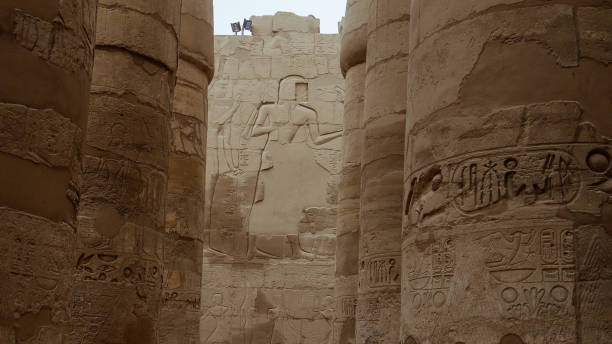 istock Hieroglyphs and relief at Karnak Temple in Luxor, Egypt 1985335741