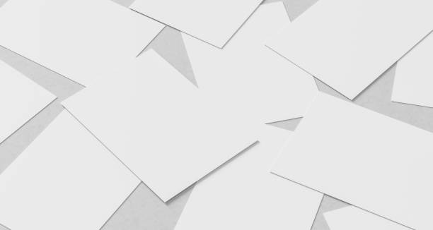 istock A4 size paper mock up. White paper mock up isolated on white background. 3D illustration 1985379856