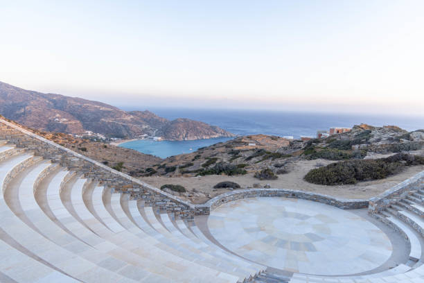 istock Amphitheater on Ios Island at sunset 1985428974