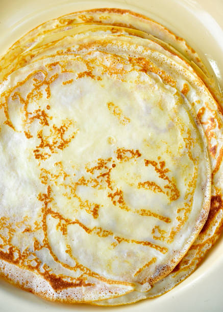 istock Delicious pancakes.Fried pancakes with a crust. Pancakes. 1985489052