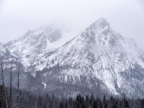 istock Snow covered rocky mountain peaks in the Idaho wilderness 1985501832