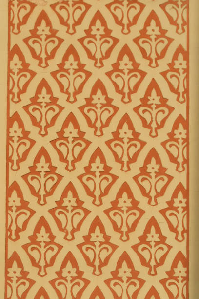 an orange flower pattern in a yellow background | edited photo | asset to work