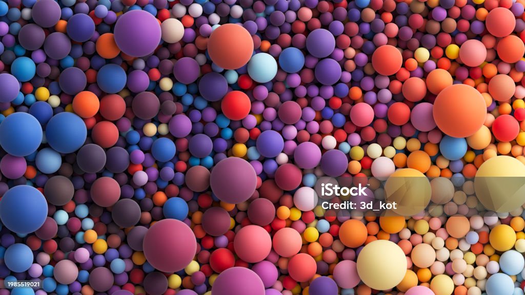 Random Sample Balls Many Colored Big And Small Random Balls Stock Illustration - Download ...