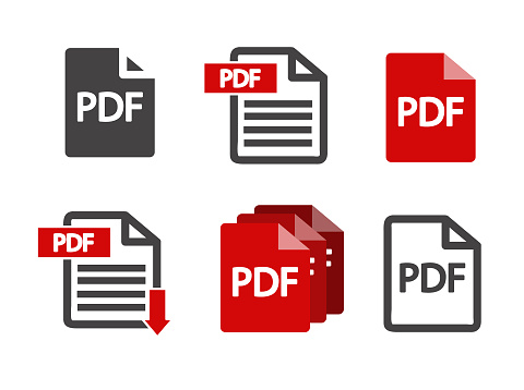 file PDF icon vector illustration