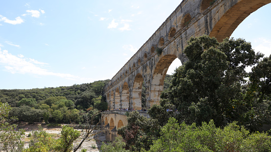 This photo was taken in Pont du Gard, France